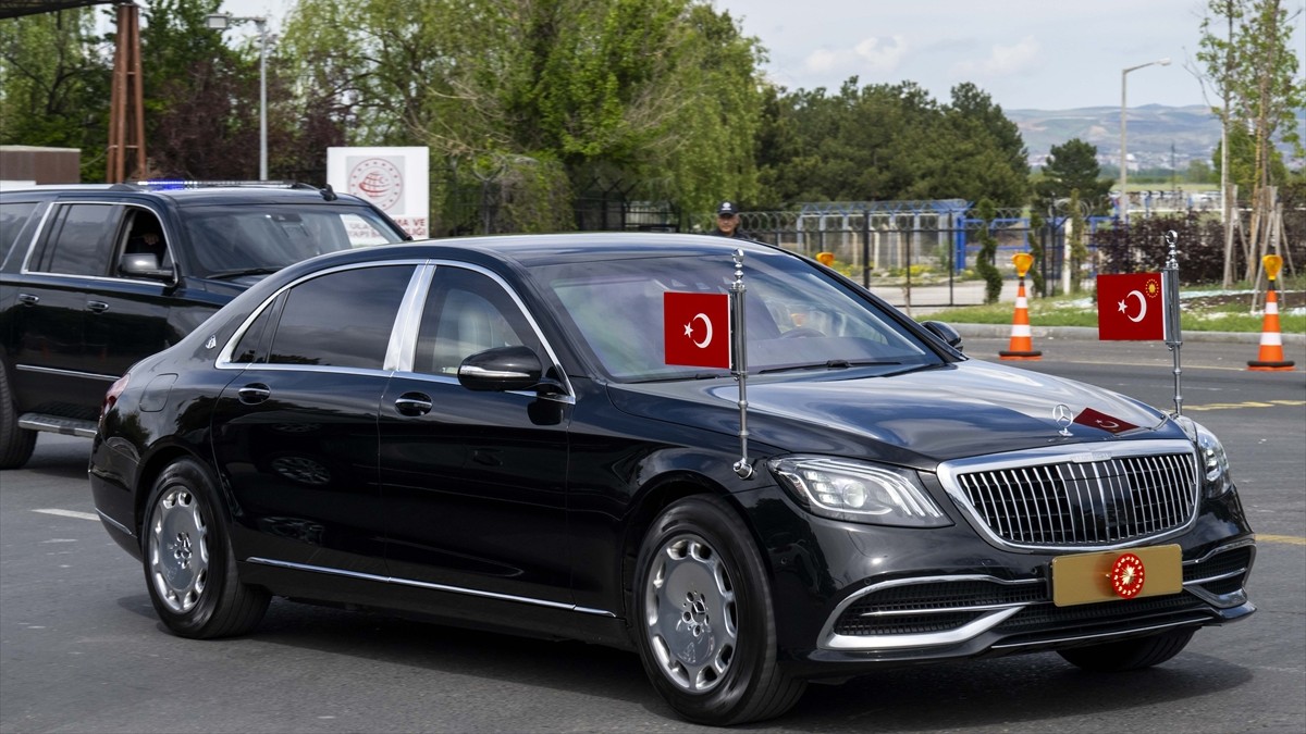 Erdogan's car in Ankara. He wasn't actually in it in the end (Anadolu Agency)