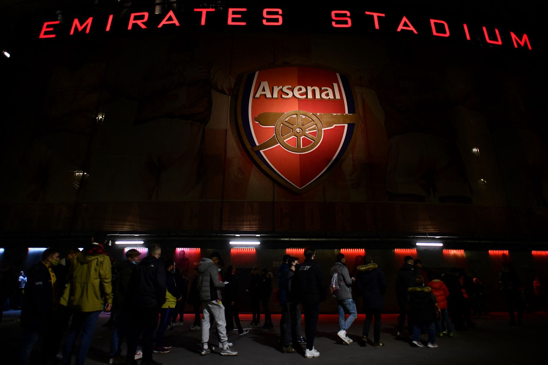 Les supporters du club de football anglais Arsenal doivent le nom de leur équipe à la langue arabe (AFP)