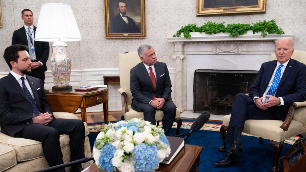 Biden and King Abdullah