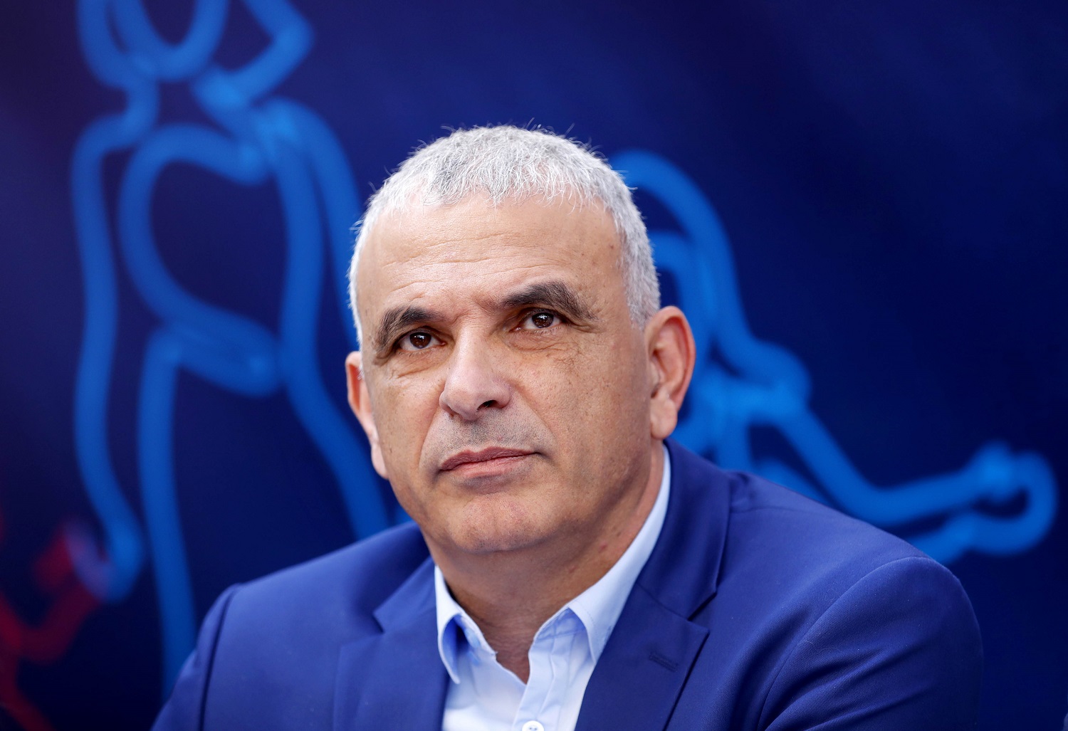 Moshe Kahlon gives a press conference in Tel Aviv in February 2019 (AFP)