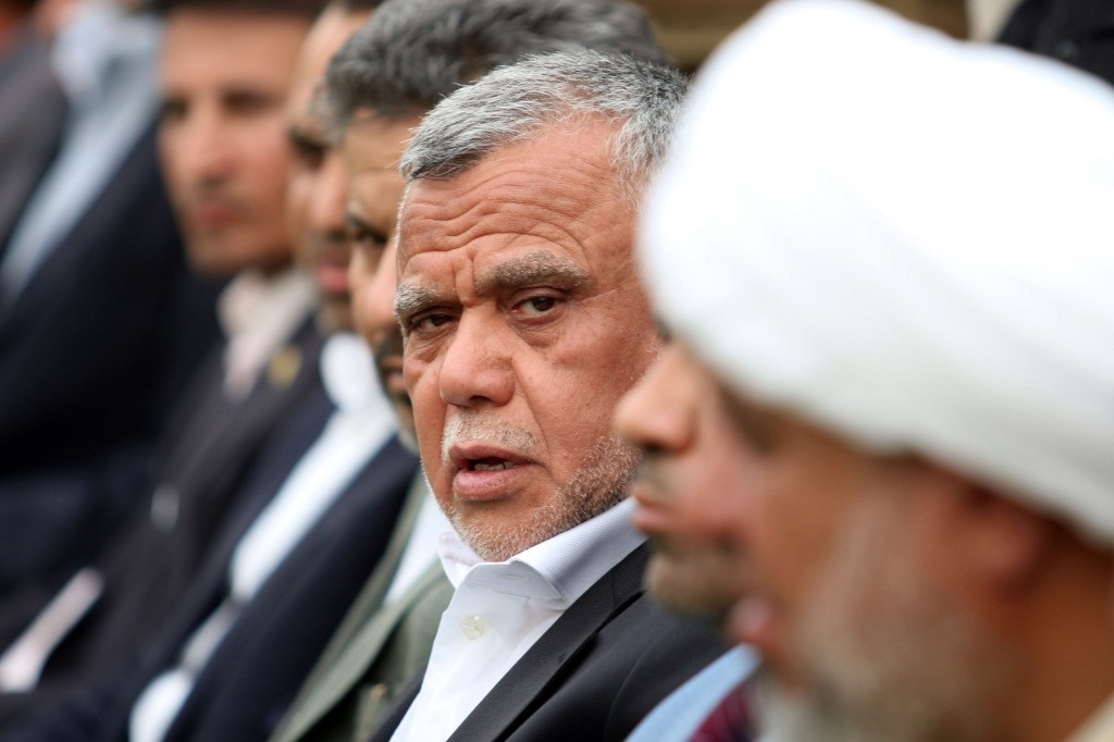 Hadi al-Amiri, leader of the Badr Organisation, in 2018 (AFP)