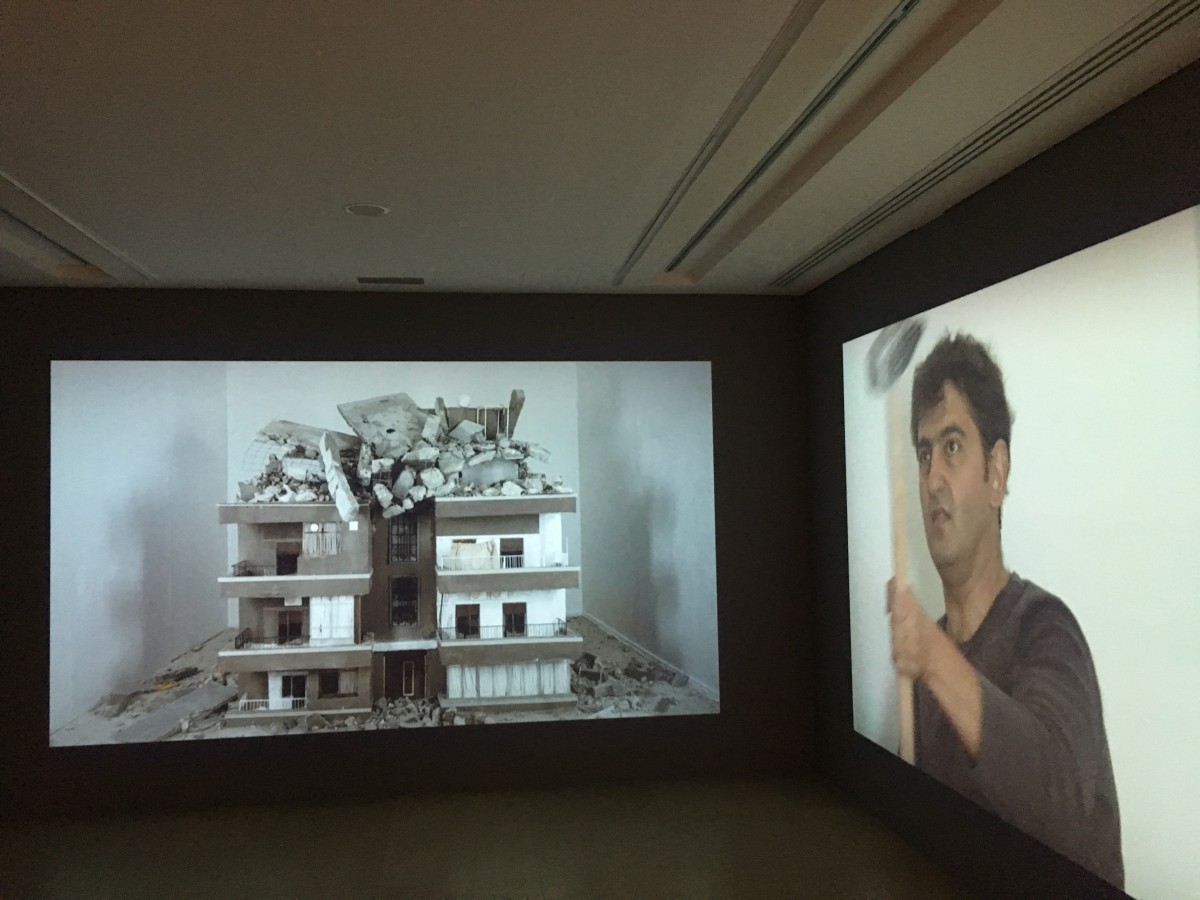 Syrian artist Hrair Sarkissian's installation, Homesick (2014), was a response to the ongoing conflict in his country (Tim Cornwell)
