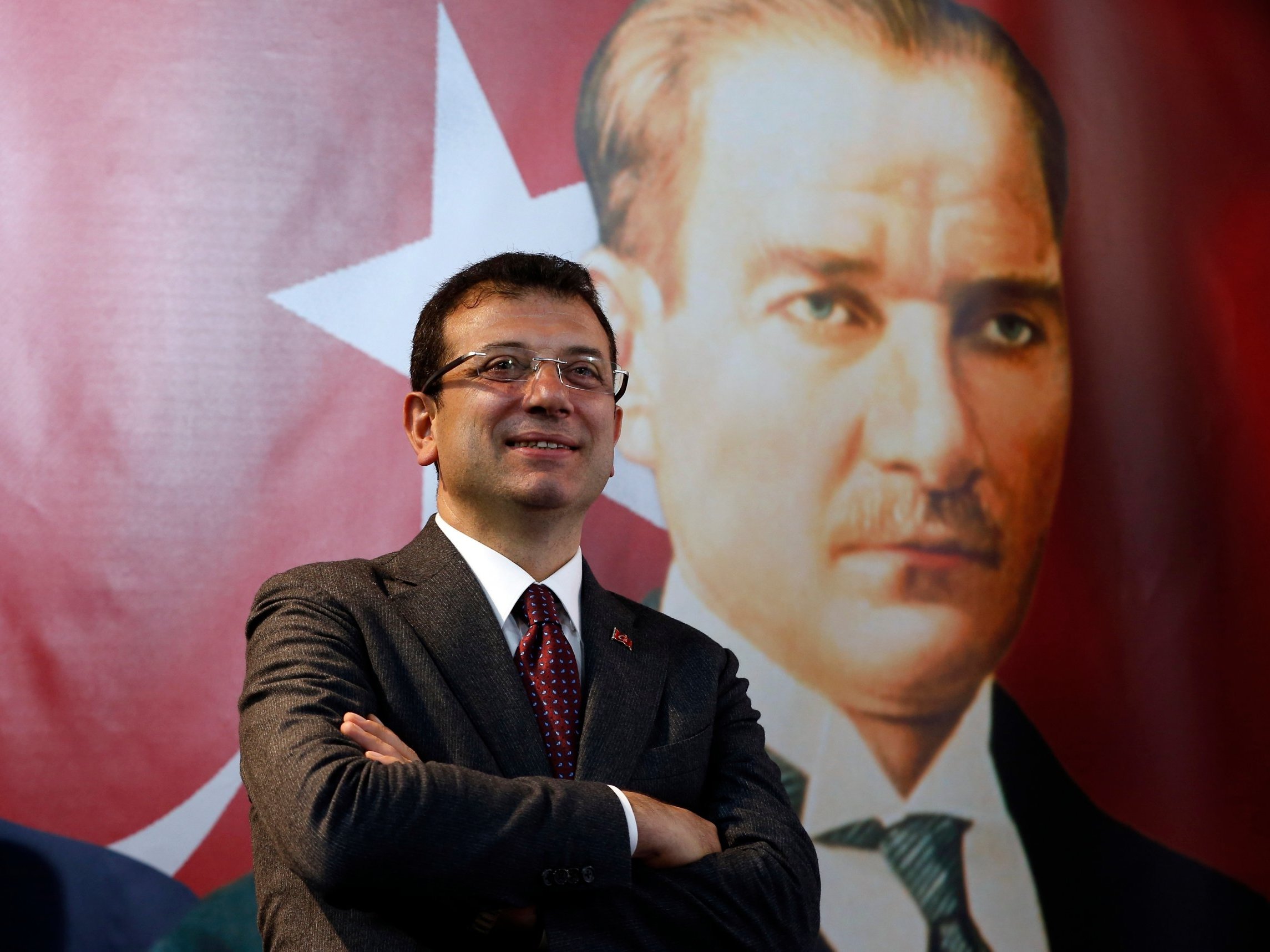 Ekrem Imamoglu, who won the contested Istanbul mayoral election (Reuters)