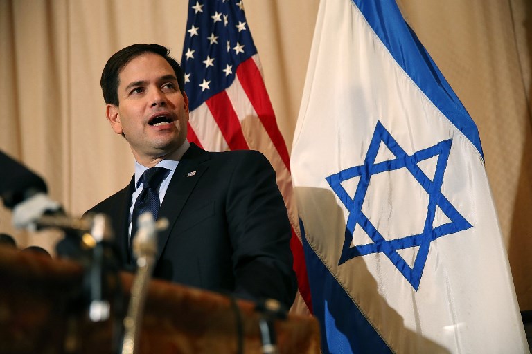 Senator Marco Rubio said states have a right to ban companies that boycott Israel (AFP/File photo)
