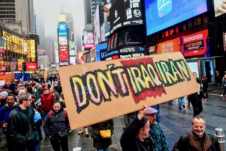 Protesters streamed through New York's Times Square on Saturday (Reuters)