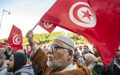 AA 20230305 30485066 30485061 TUNISIAN OPPOSITION PROTEST AGAINST PRESIDENT%20%281%29