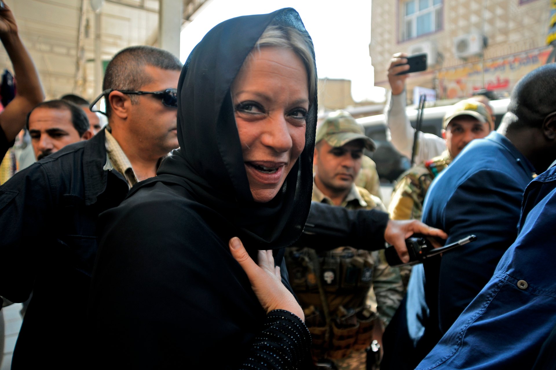 Jeanine Hennis-Plasschaert, Représentante spéciale des Nations Unies pour l'Irak et chef de la Mission des Nations Unies pour l'assistance à l'Irak (MANUI), arrive dans la ville sainte irakienne de Najaf (AFP)