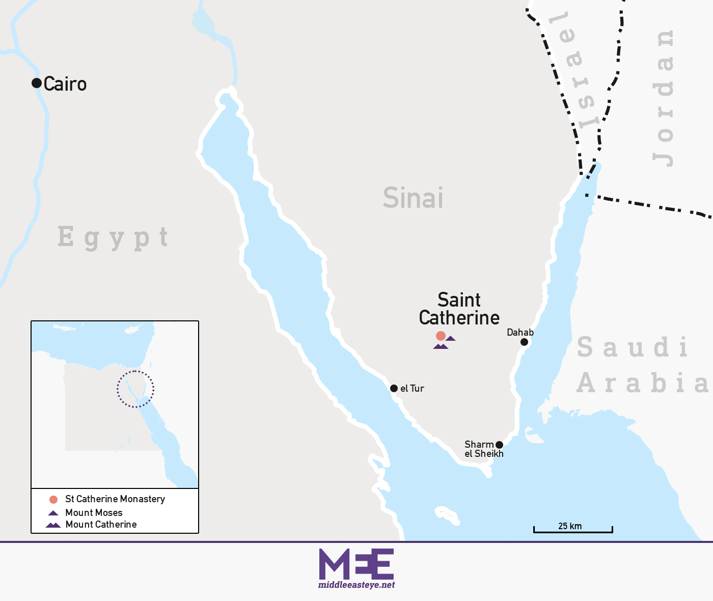 egypt map south sinai 2022 mee