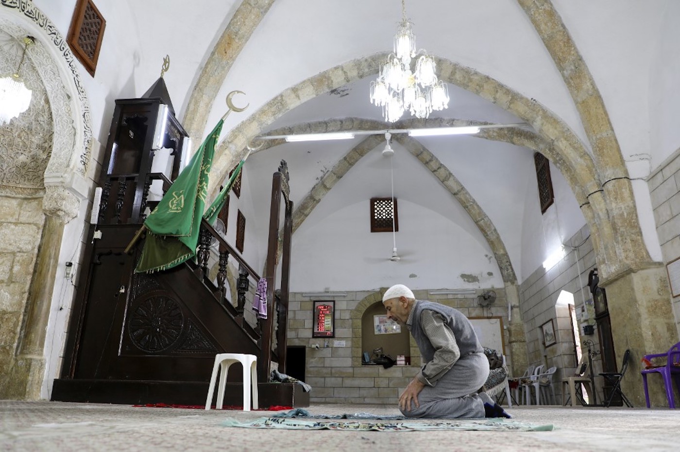 La grande mosquée de Naplouse en Cisjordanie occupée (AFP)
