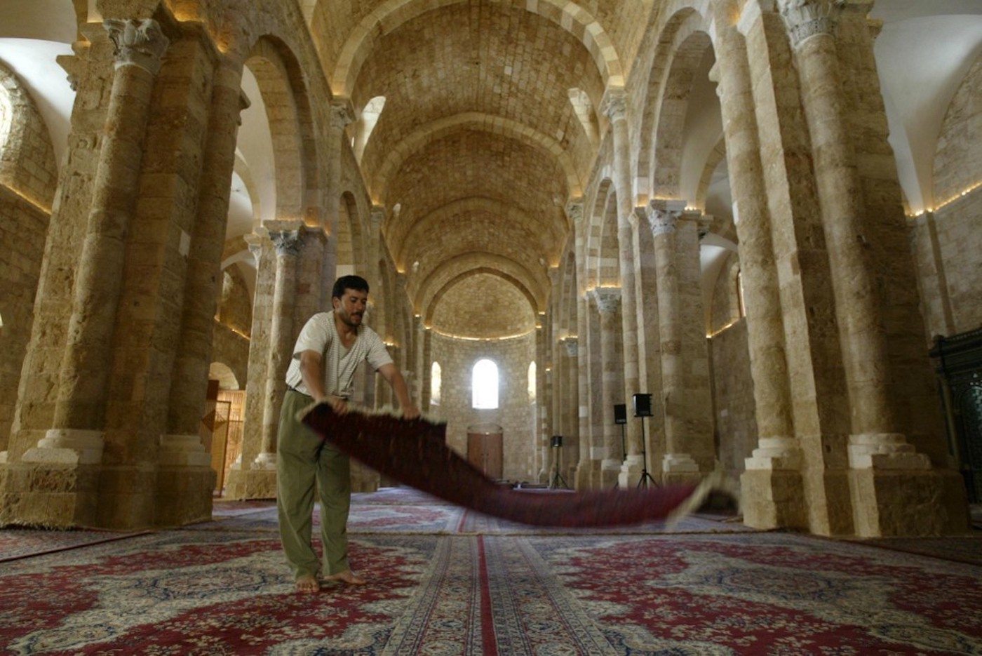 La mosquée Al-Omari, à Beyrouth (AFP)
