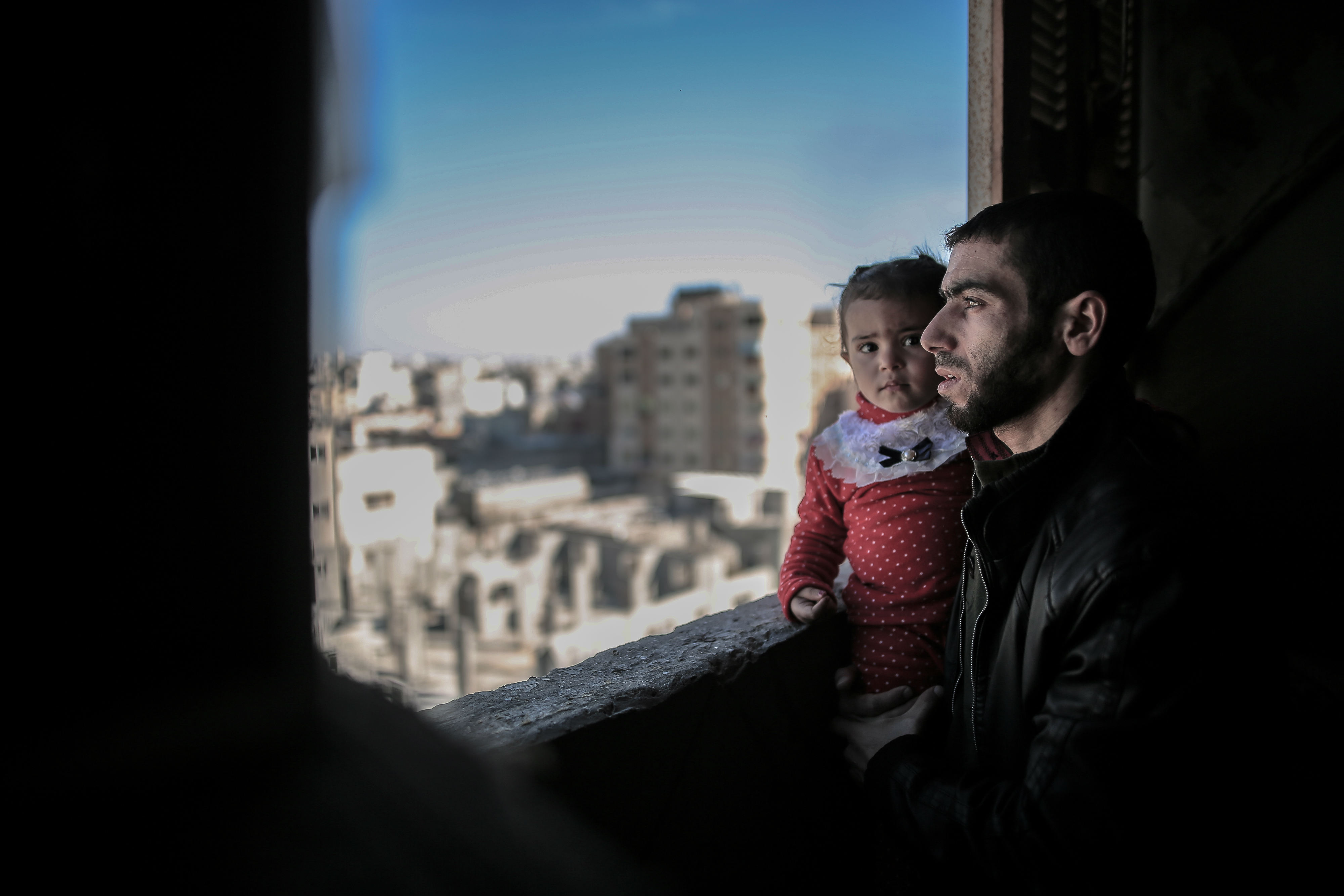 Abdulrahman al-Selek lost his father, brother and six nephews in an Israeli strike on a residential building (MEE/Sanad Latifa)