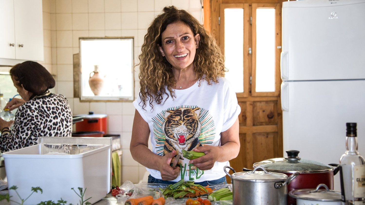 'Life is actually still functioning here more so than on the outside,' says Paula Wehbe from her well-lit home in Bchaaleh (MEE/Elizabeth Fitt)