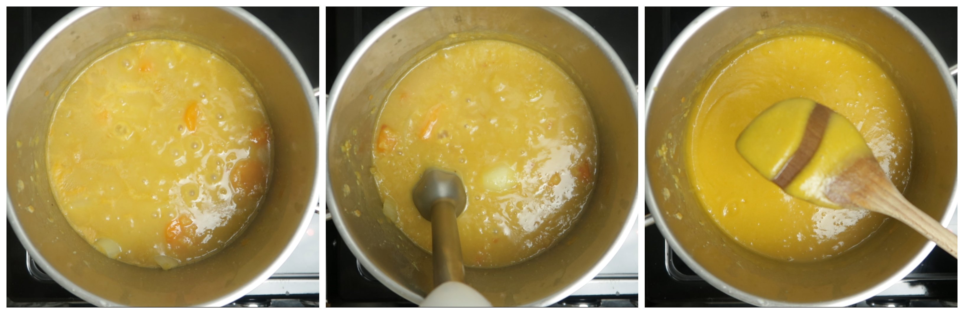 Vous pouvez donner la consistance souhaitée à votre soupe en jouant sur la quantité d’eau (@middleeats)