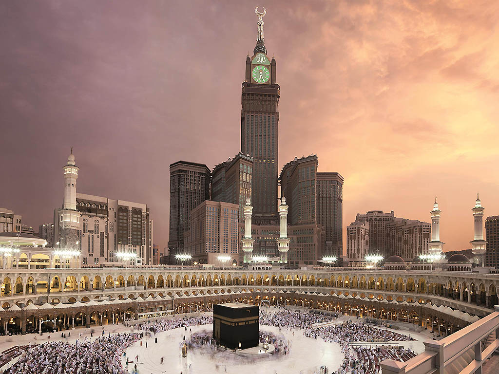 Fairmont Hotel is located in the clock tower that oversees the Grand Mosque in Mecca (Supplied) 