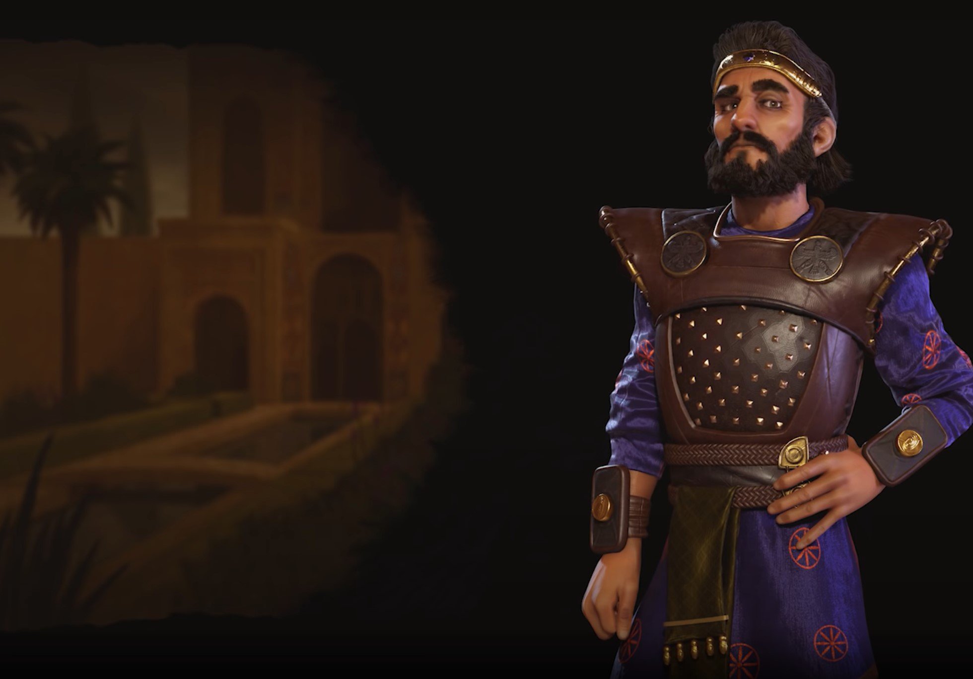 Pour sa version modélisée de Cyrus le Grand, Civilisation VI s’est inspiré des traits du fondateur historique de l’Empire achéménide (2K Games)