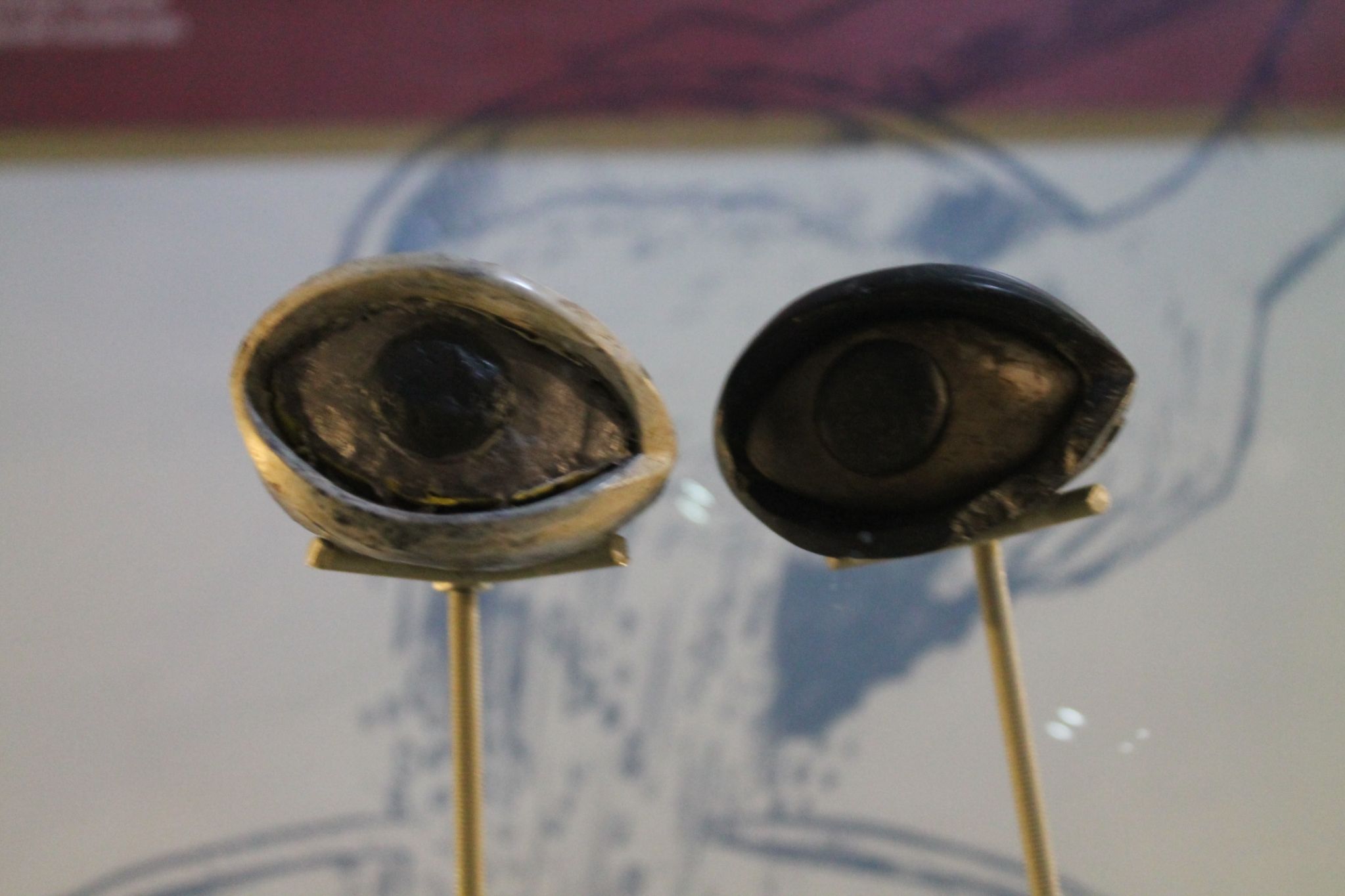 Eye idols, thought to represent offerings to Gods