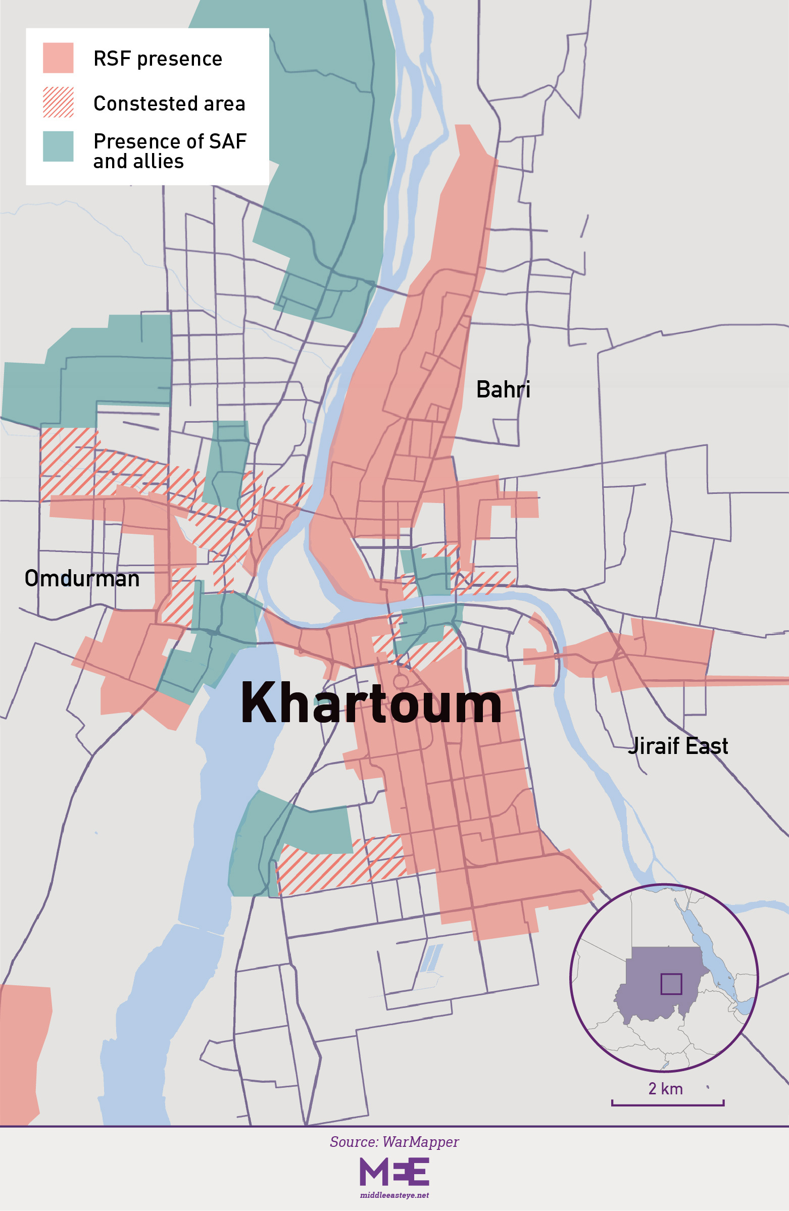 Khartoum control map two