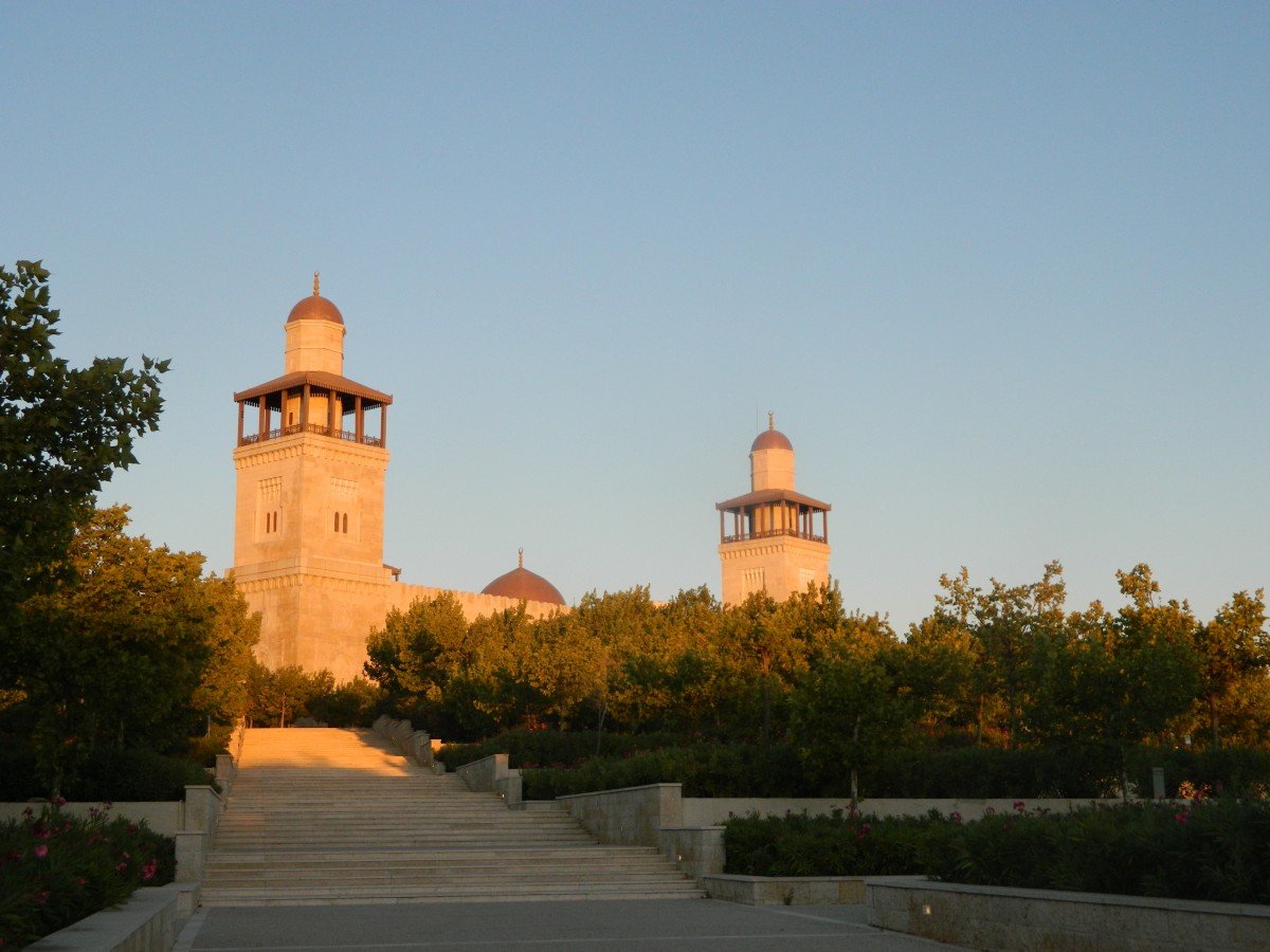 La mosquée du roi Hussein a été construite en 2005 dans le parc public al-Hussein dans l’ouest d’Amman (Melissa Pawson)