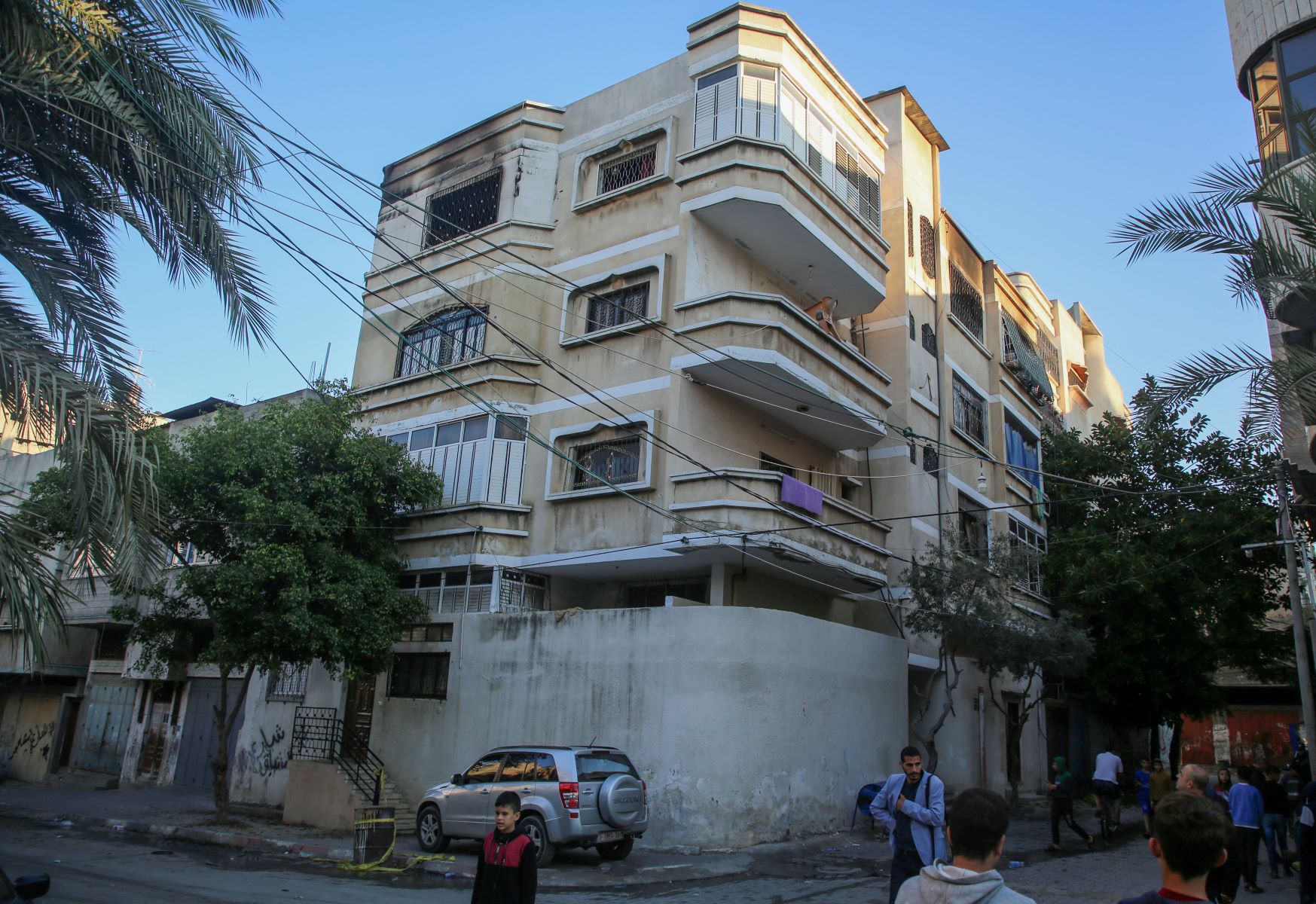 The house where the fire broke out, killing dozens (MEE/Maha Husseini)