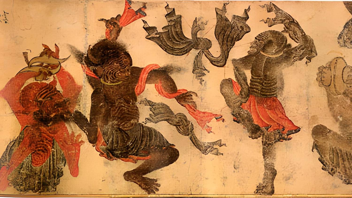 Paintings from the late 14th and early 15th century usually depict the jinn as demonic creatures (Topkapi Palace Museum Library, Public Domain)