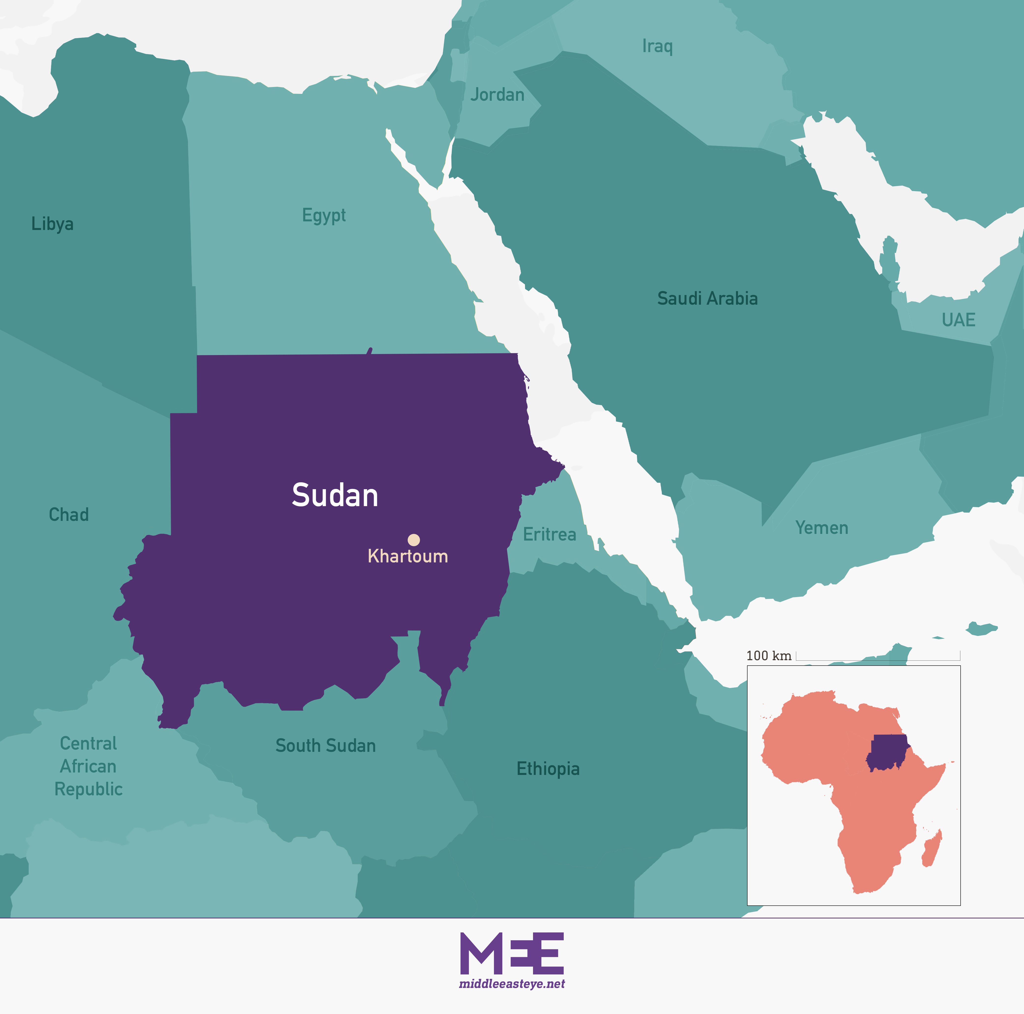 sudan map