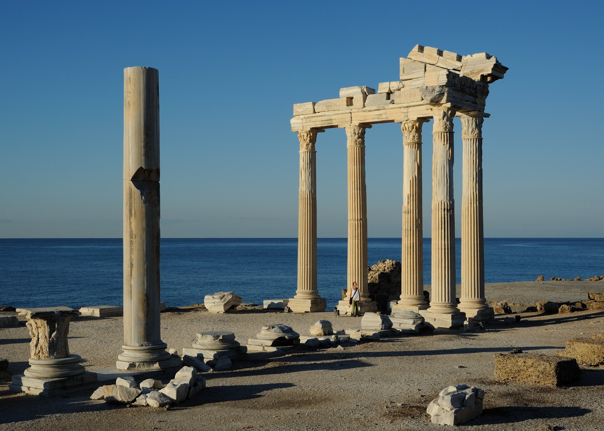 Pillars of the ancient Roman Temple of Apollo remain in Turkey's Antalya region (Credit: Saffron Blaze / Creative Commons)