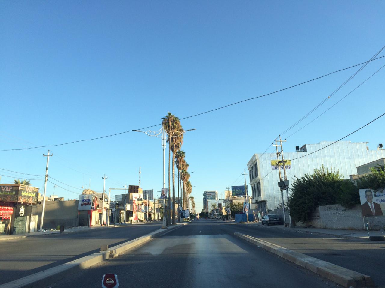 Streets of Kirkuk are deserted early morning (MEE/Tom Westcott)