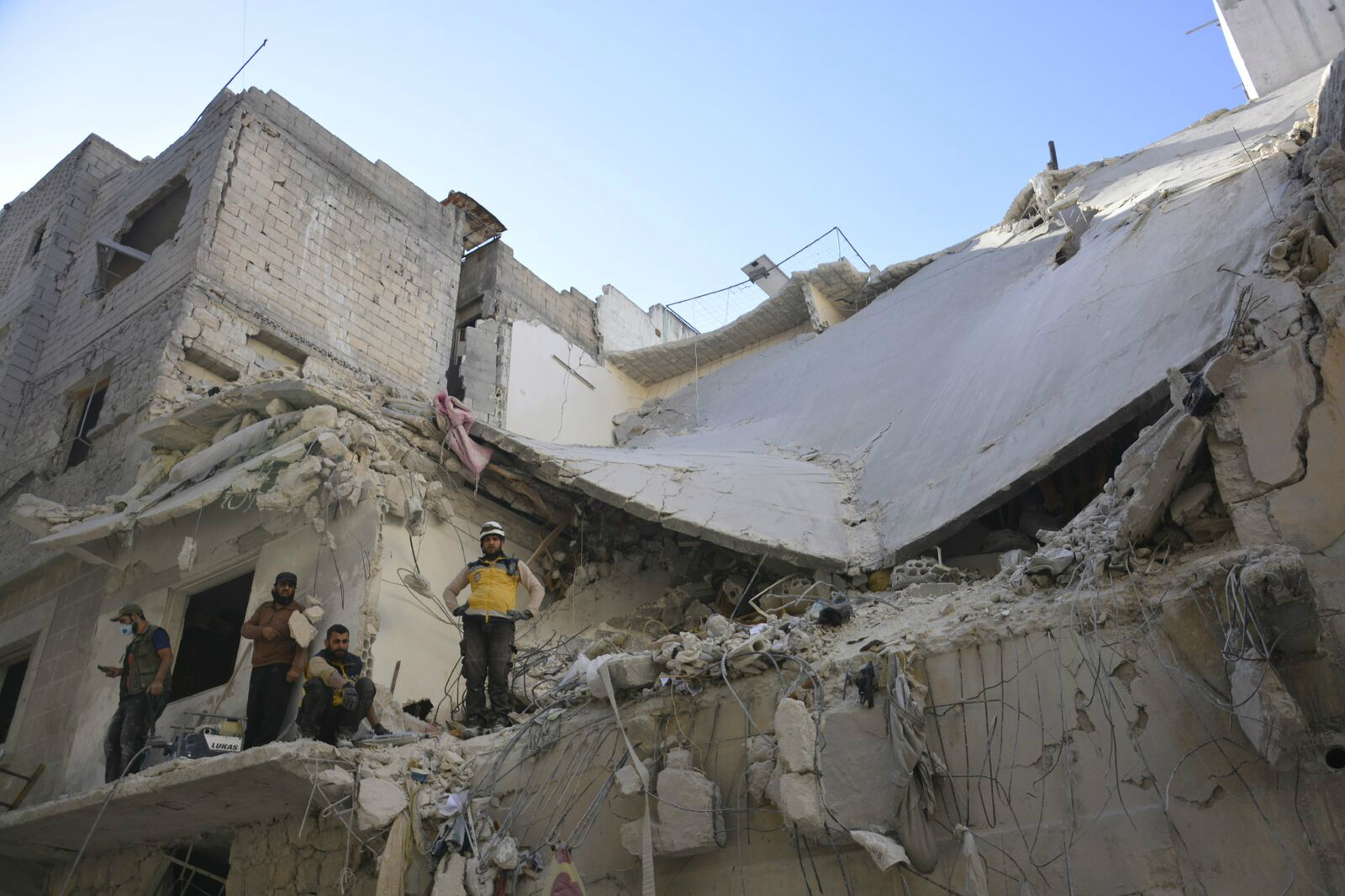 The rubble of a bombed-out building in Idlib province (MEE/Harun al-Aswad)