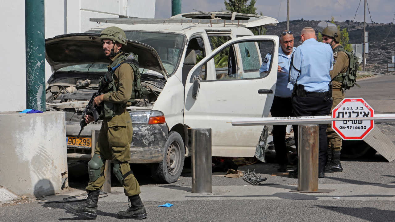 Habes Rayyan, 54, was shot at the Beit Sira military checkpoint in the occupied West Bank, west of Ramallah (AFP)