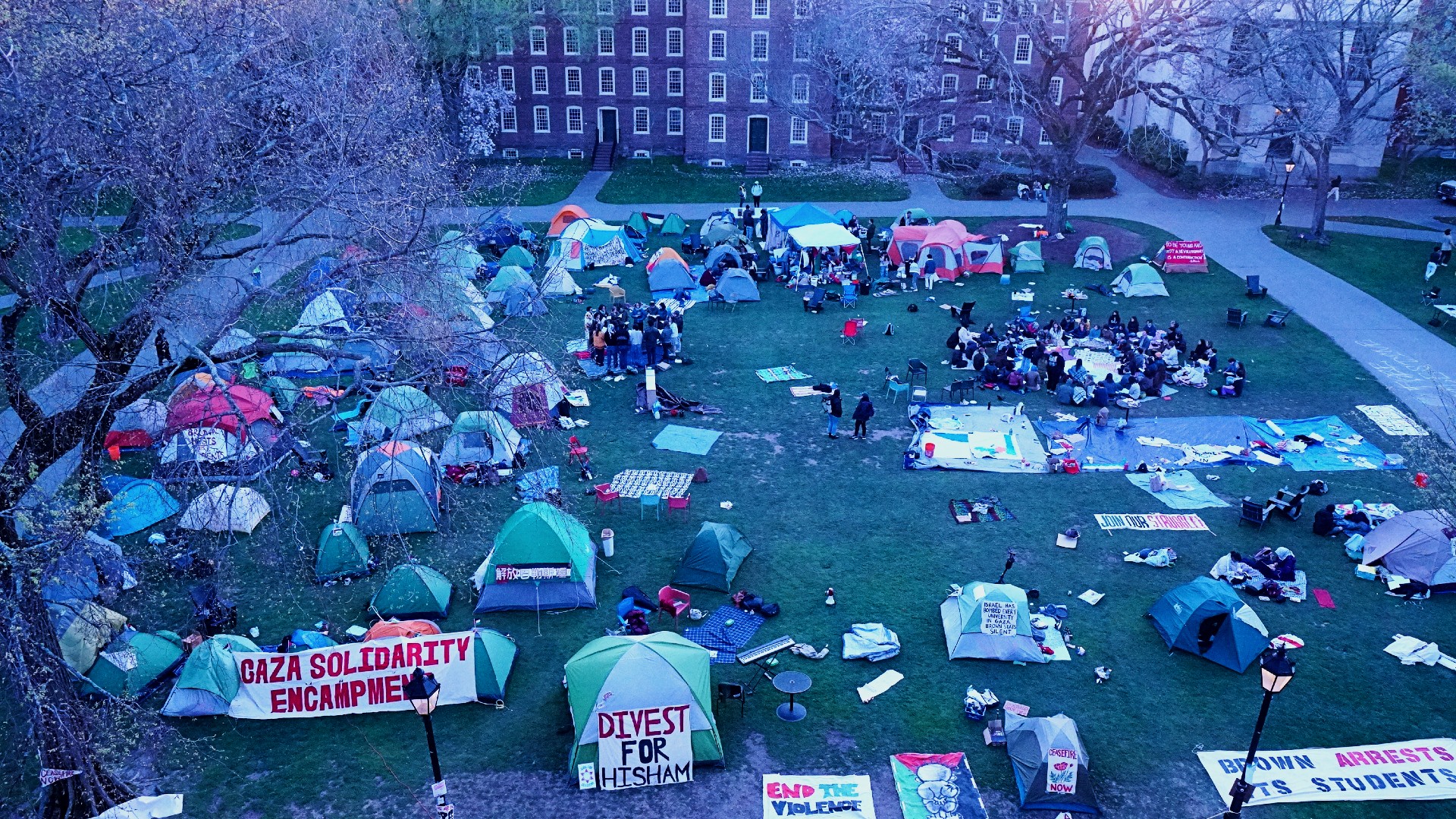 Brown University encampment (MEE/Azad Essa)