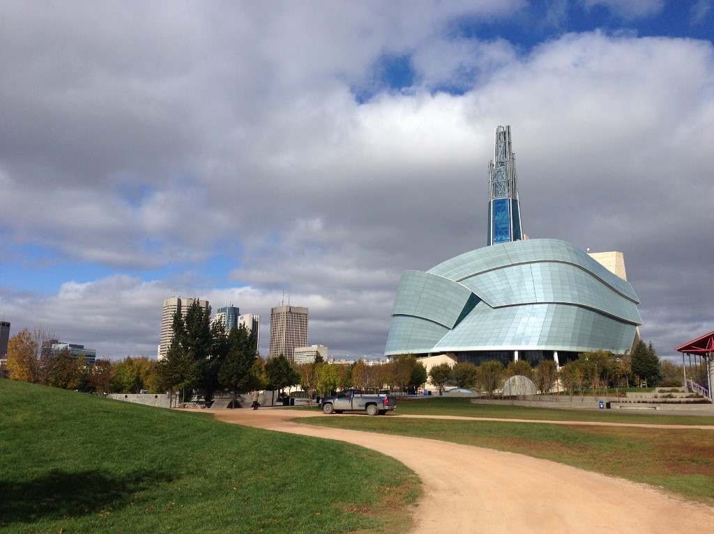 The Canadian Museum for Human Rights is pictured in Winnipeg in 2014 (AFP)