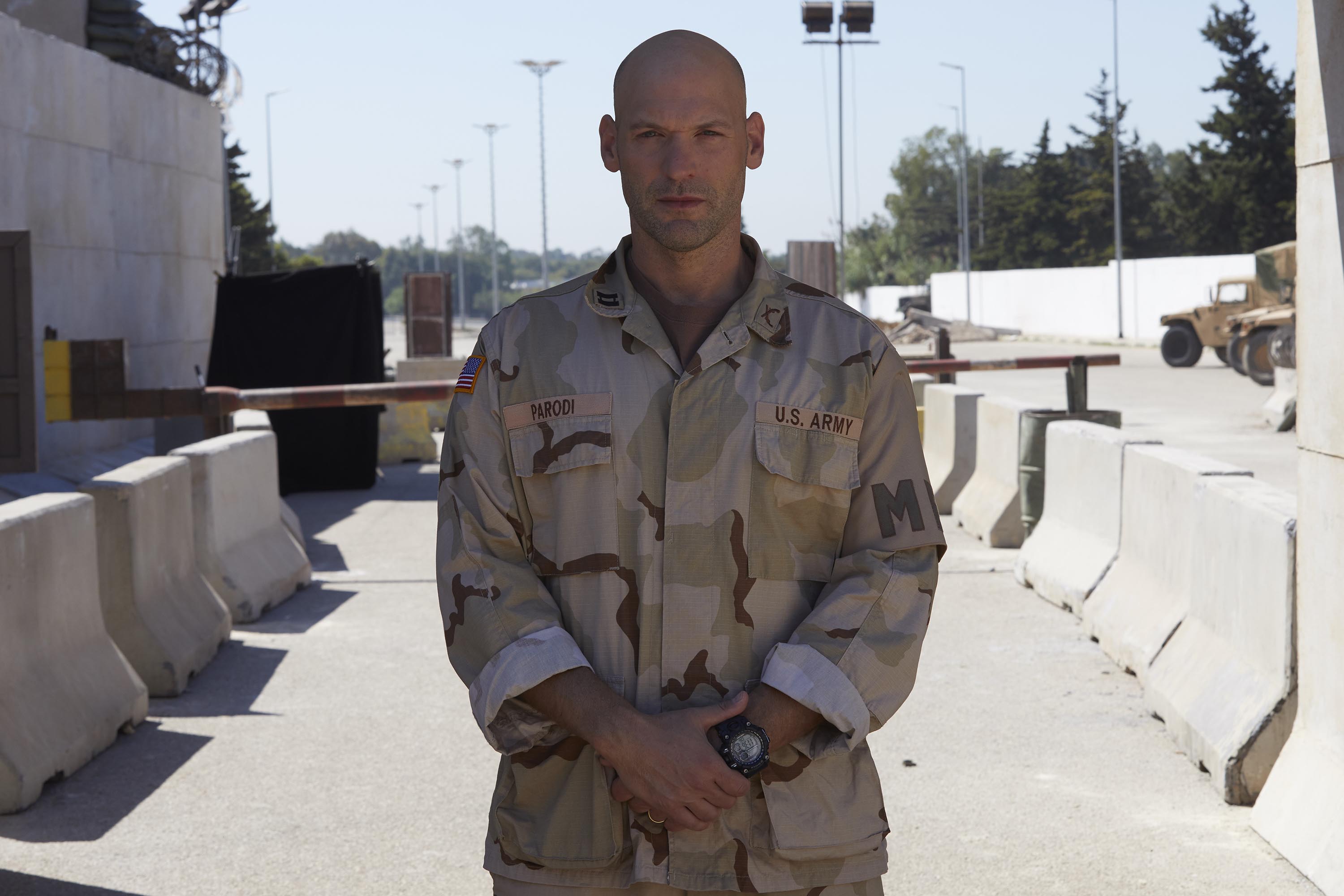 Corey Stoll plays Captain Parodi in Baghdad Central (Channel 4)