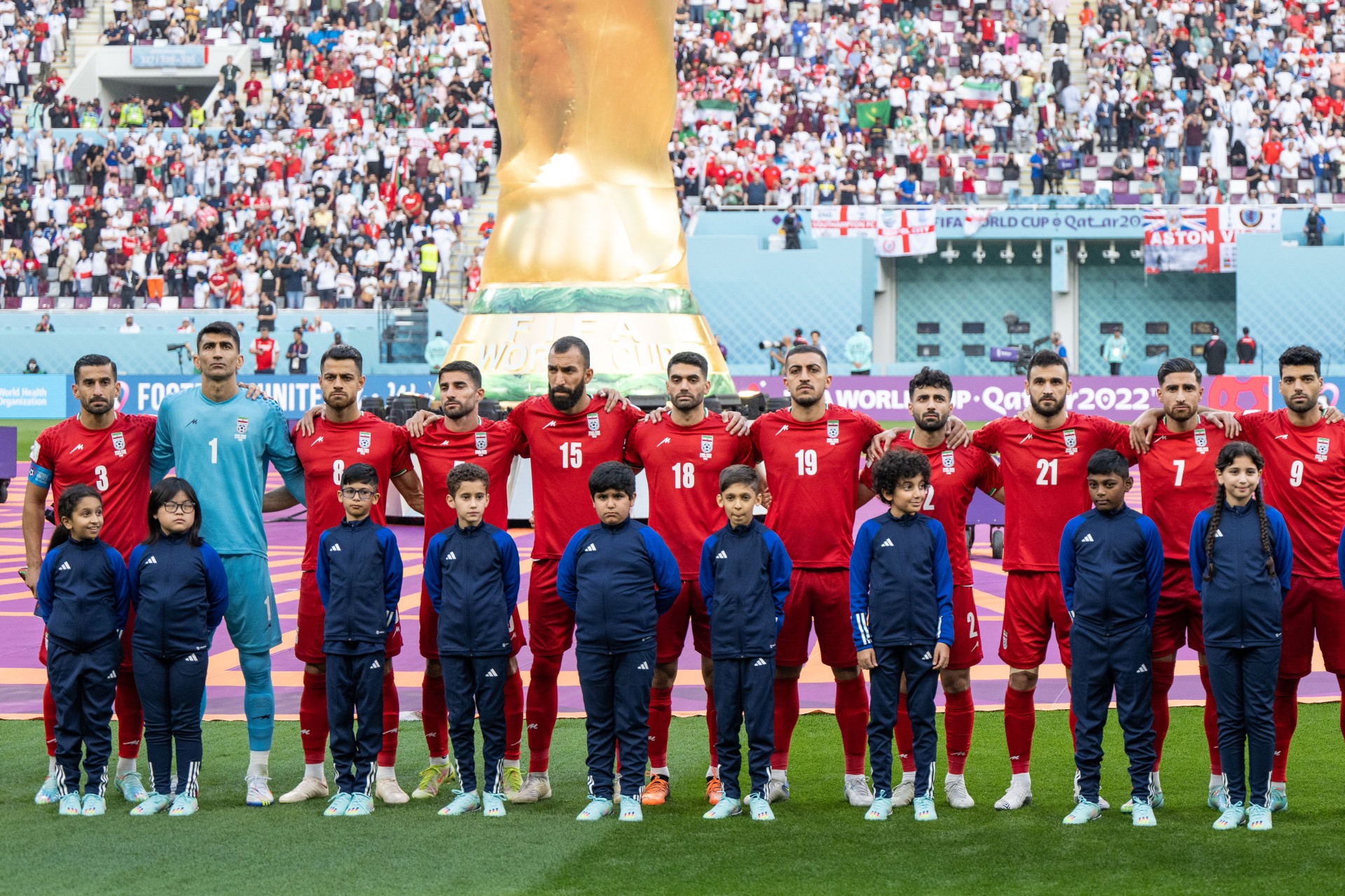 World Cup 2022 Iran football team do not sing national anthem before England game Middle East Eye