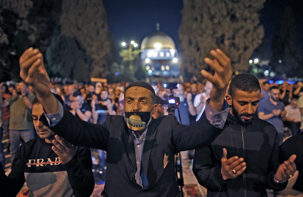 Western media outlets have been criticised over coverage of the events in Jerusalem (AFP)