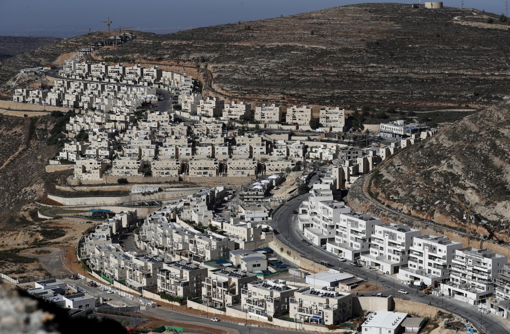 An illegal Israeli settlement in the occupied West Bank is pictured on 19 November 2019 (AFP)