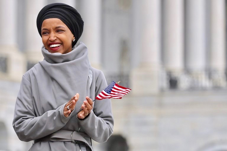 Omar’s activism before she was elected focused on housing, immigrant rights, fully funded public education, and healthcare for all- she was only attacked when she spoke for Palestinian rights (AFP)