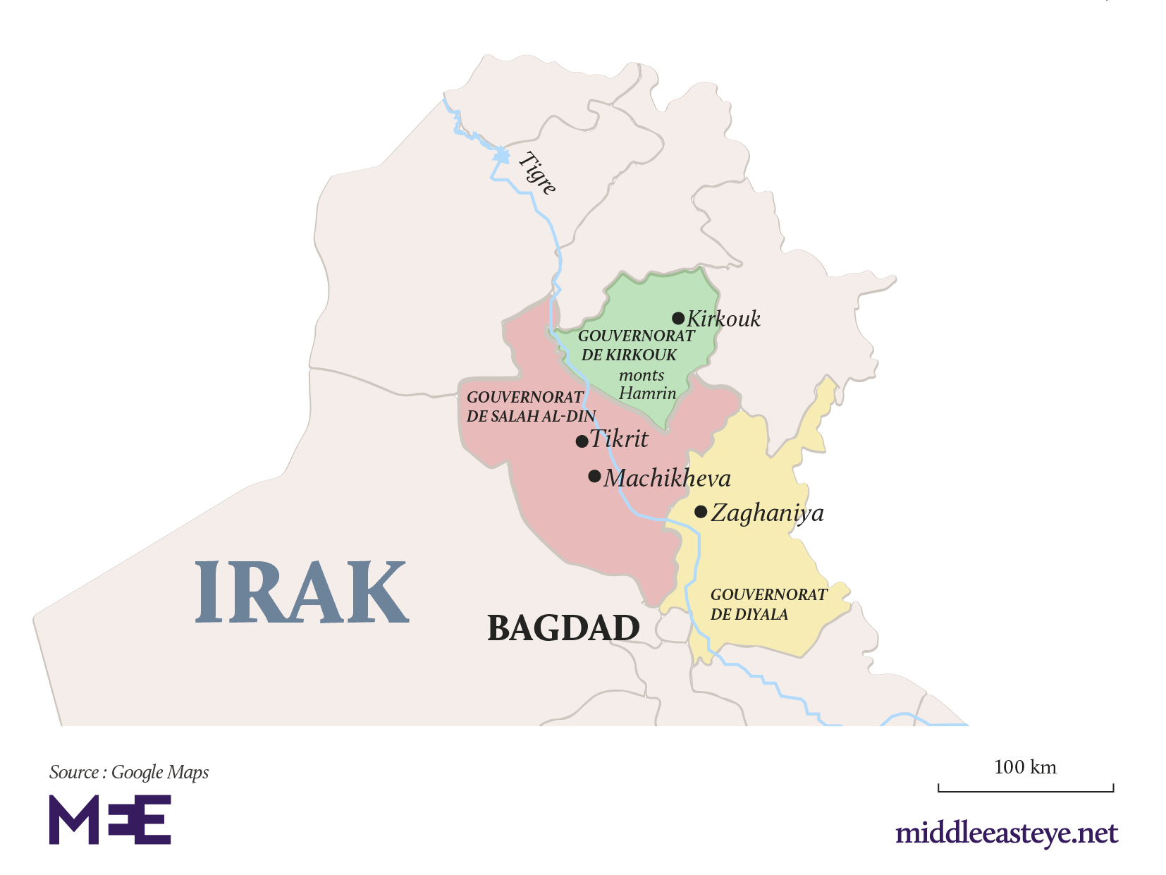 Map Irak