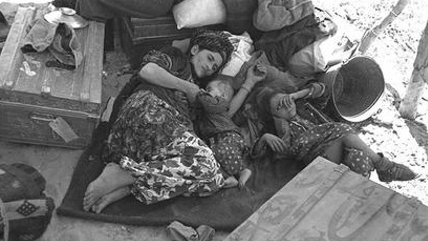 Displaced Iraqi Jews arrive in Israel in 1951 (Wikimedia/Public domain)