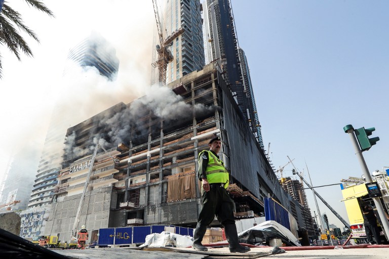 Another fire hits central Dubai near world's tallest building | Middle