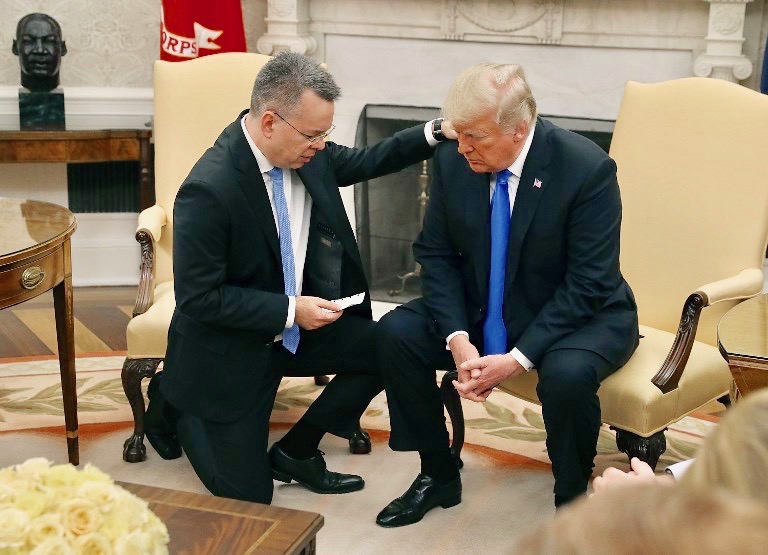 Trump hails freeing of Brunson as step in Turkey-US relations