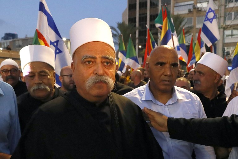 Israeli Druze hold mass rally in Tel Aviv to protest Jewish nation-state law