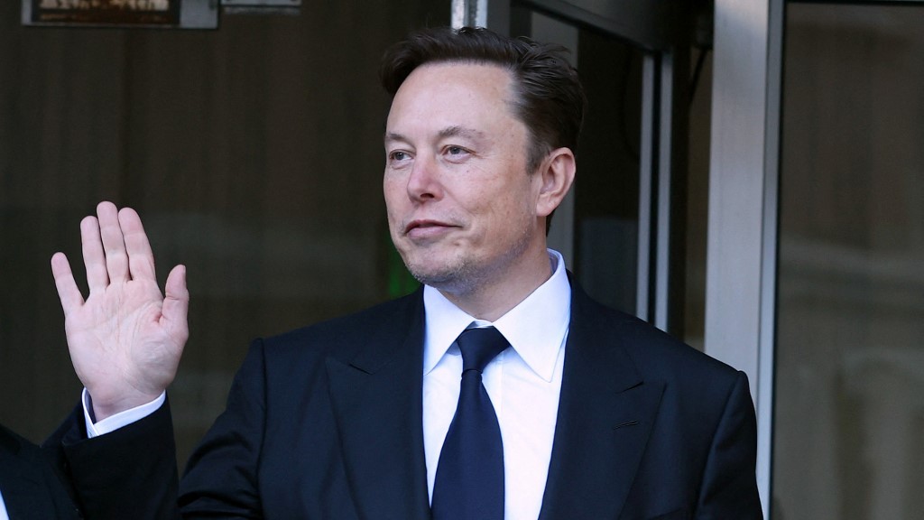 Elon Musk, the head of Twitter, is pictured in California on 24 January 2023 (AFP)