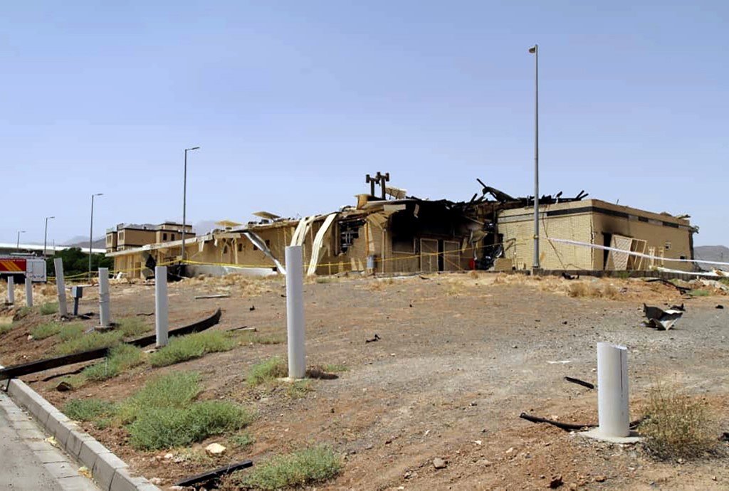 Iran’s damaged Natanz facility is seen on 2 July (Iran Atomic Organization(aeoinews)/AFP)