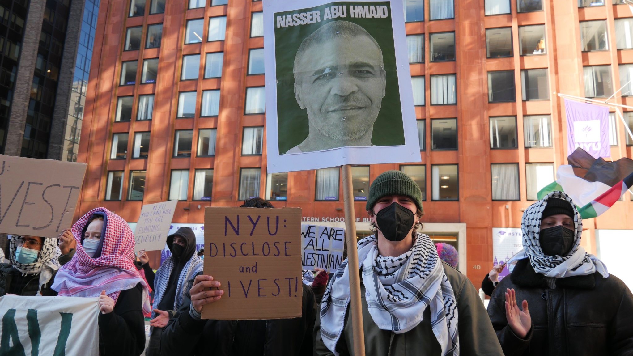 NYU protest  (MEE/supplied)