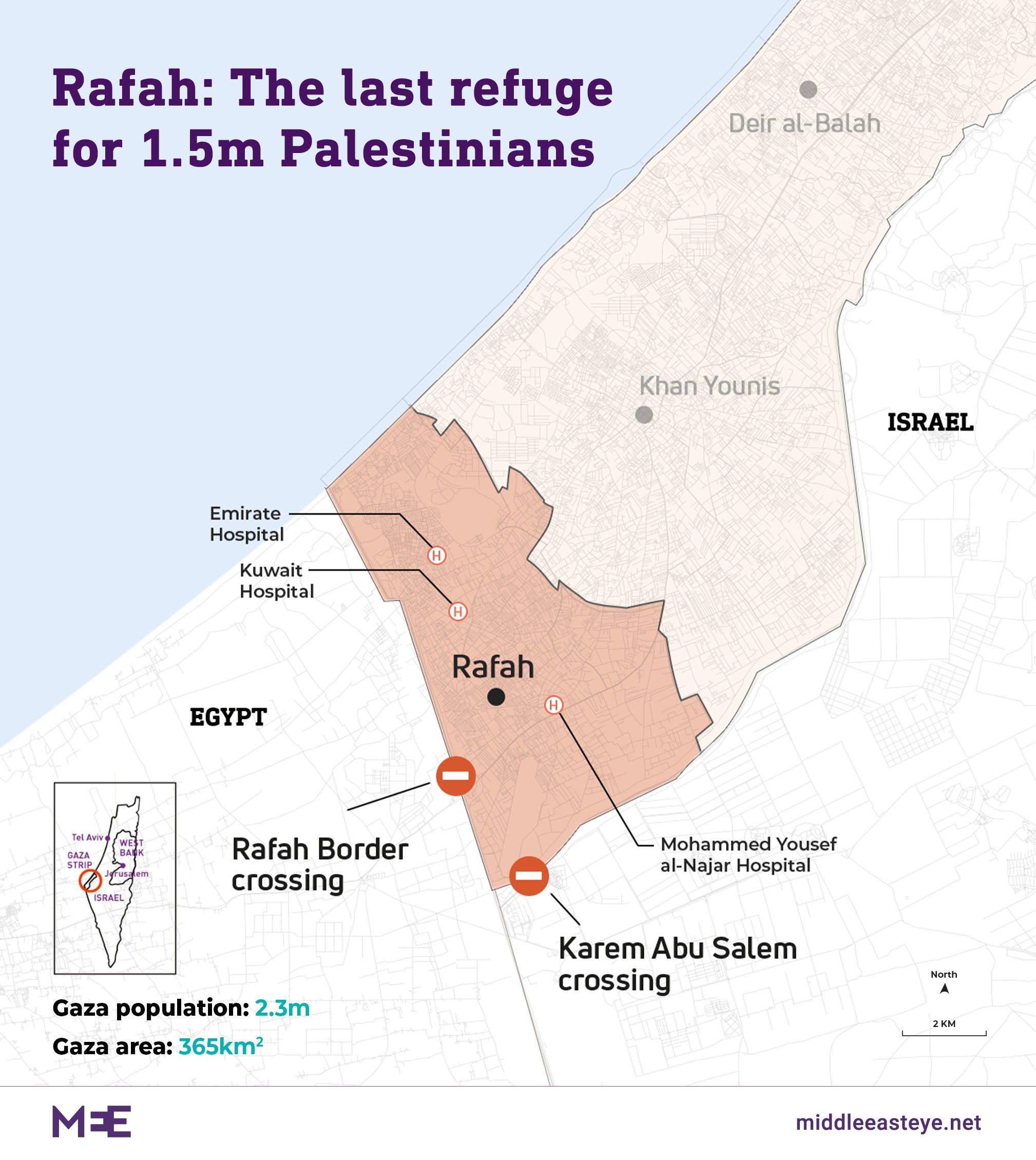Rafah: The last refuge for 1.5m Palestinians