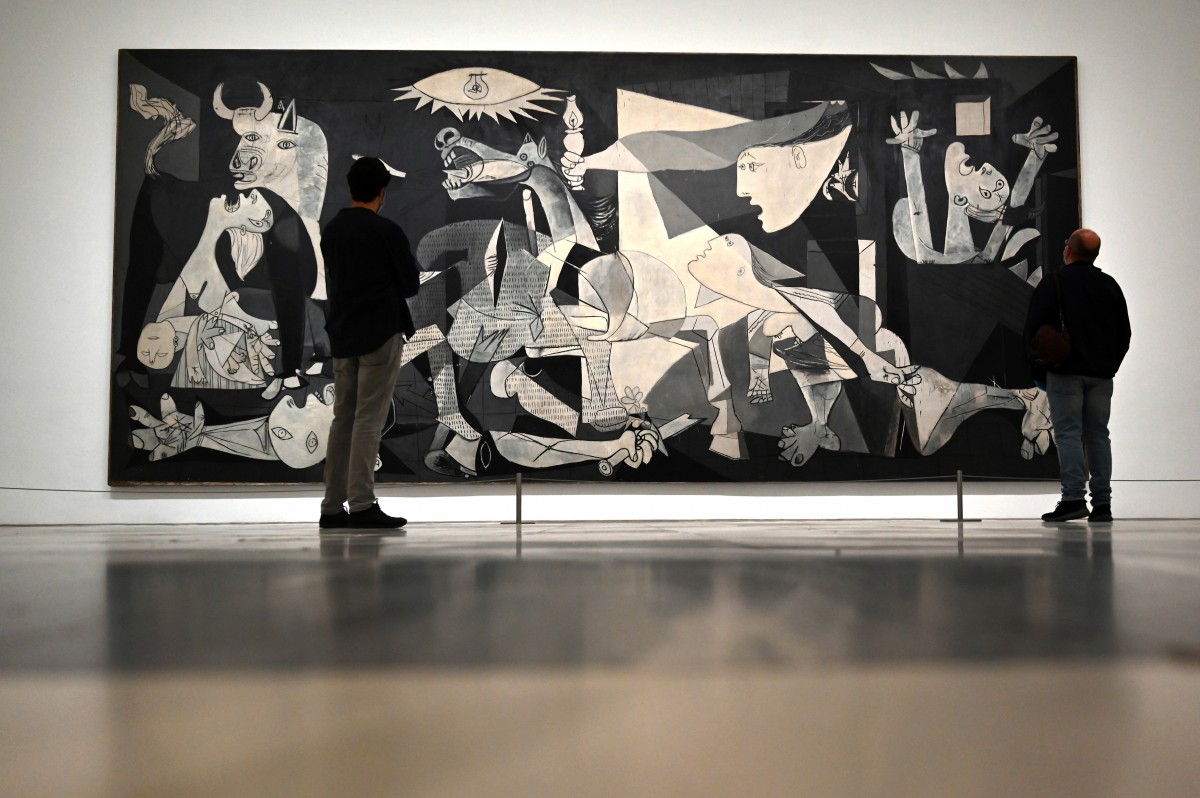 Picasso painted Guernica (1937) after the Nazis bombed the Basque town of Gernika during the Spanish Civil War (AFP)