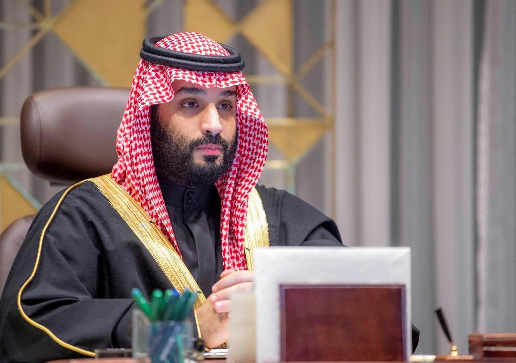 Saudi Crown Prince Mohammed bin Salman is pictured in Riyadh in December 2021 (SPA/AFP)