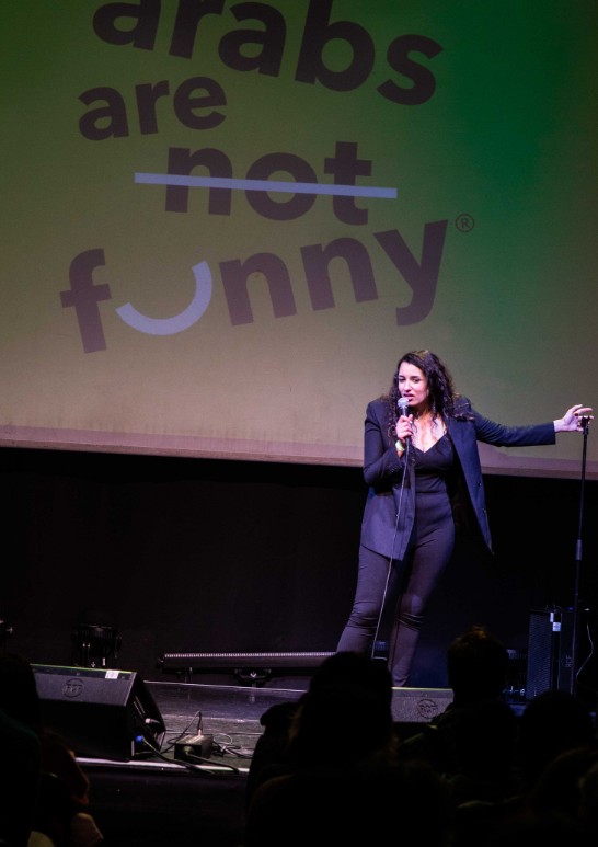 Serine Ayari is a standup from Belgium (Photo credit Stephanie Claire Photography) 