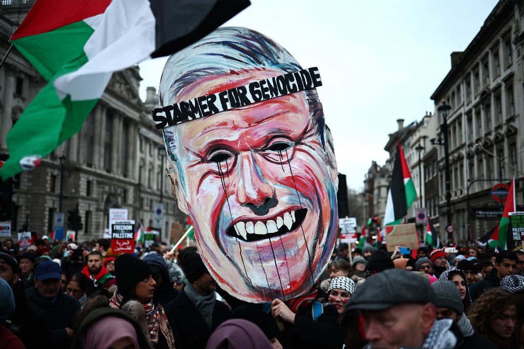 On Gaza, Sunak's Tories and Starmer's Labour have merged into a single ...