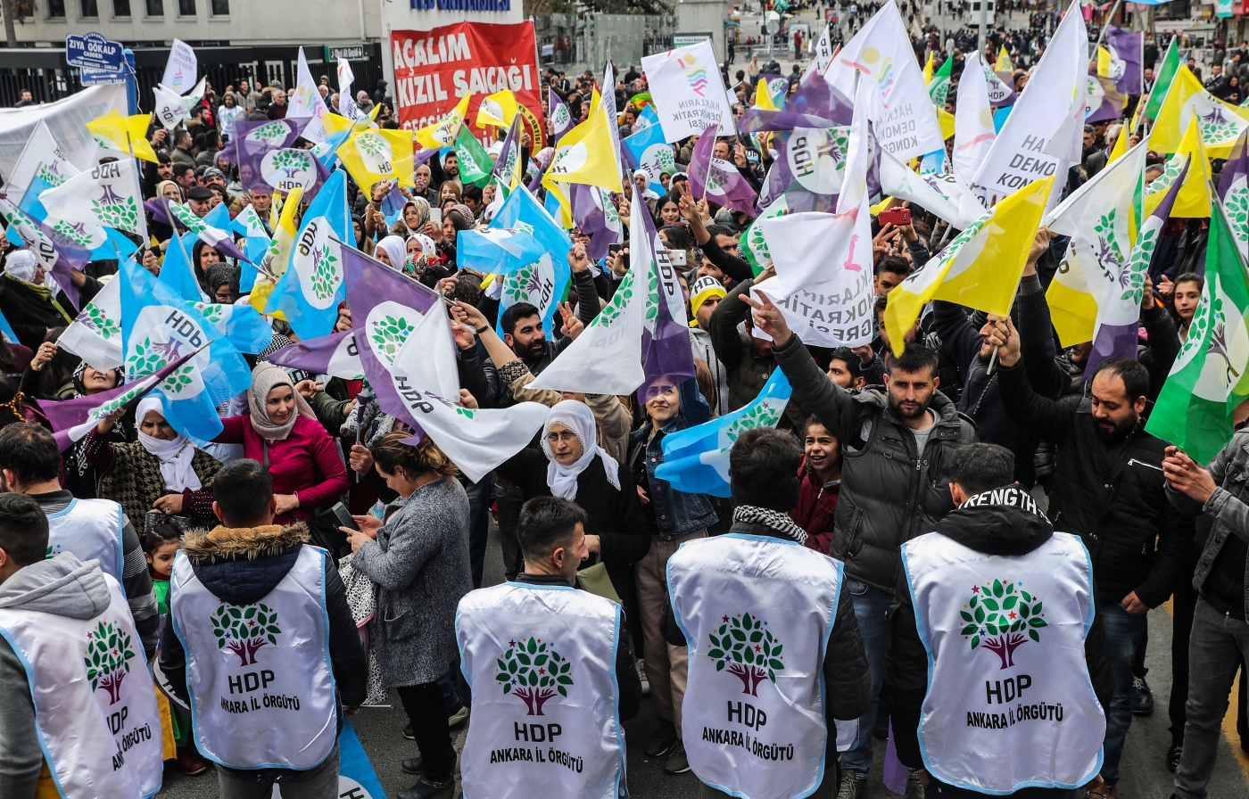 HDP supporters rally
